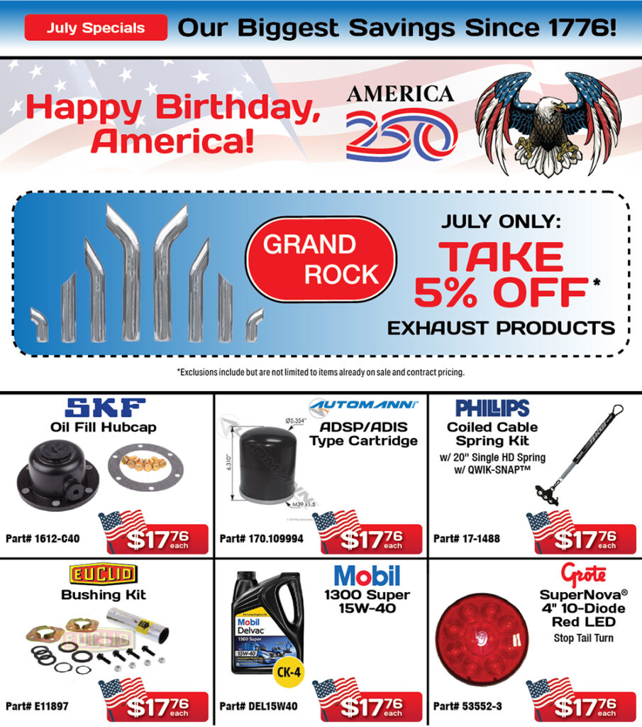July 2026 Specials